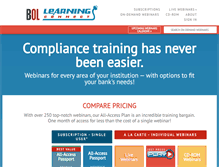 Tablet Screenshot of bollearningconnect.com